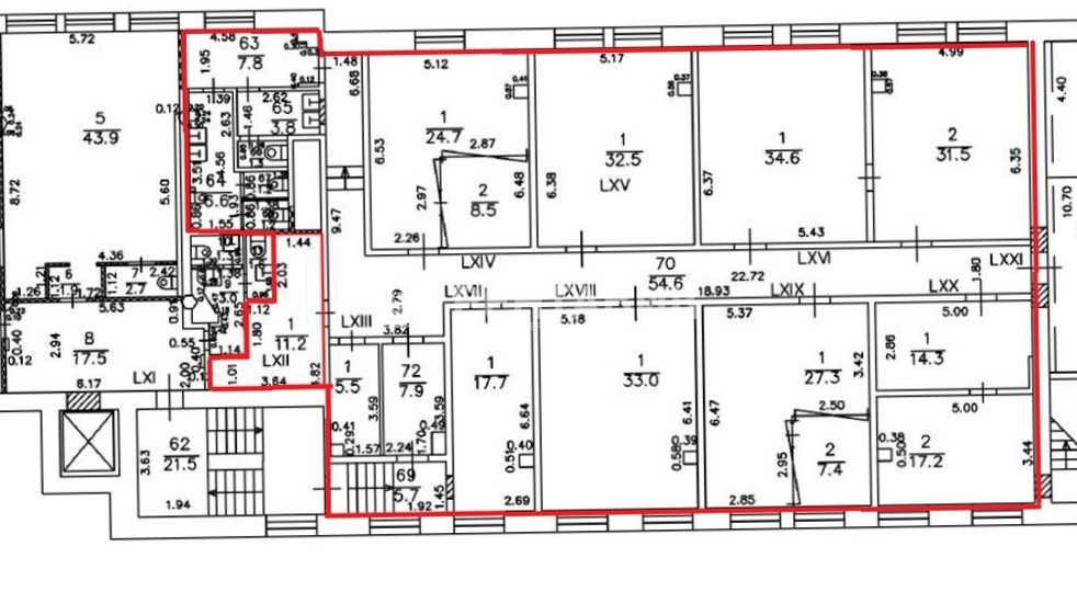 Офис Рябовская мануфактура, строение 4 площадью 359.5 квадратных метров