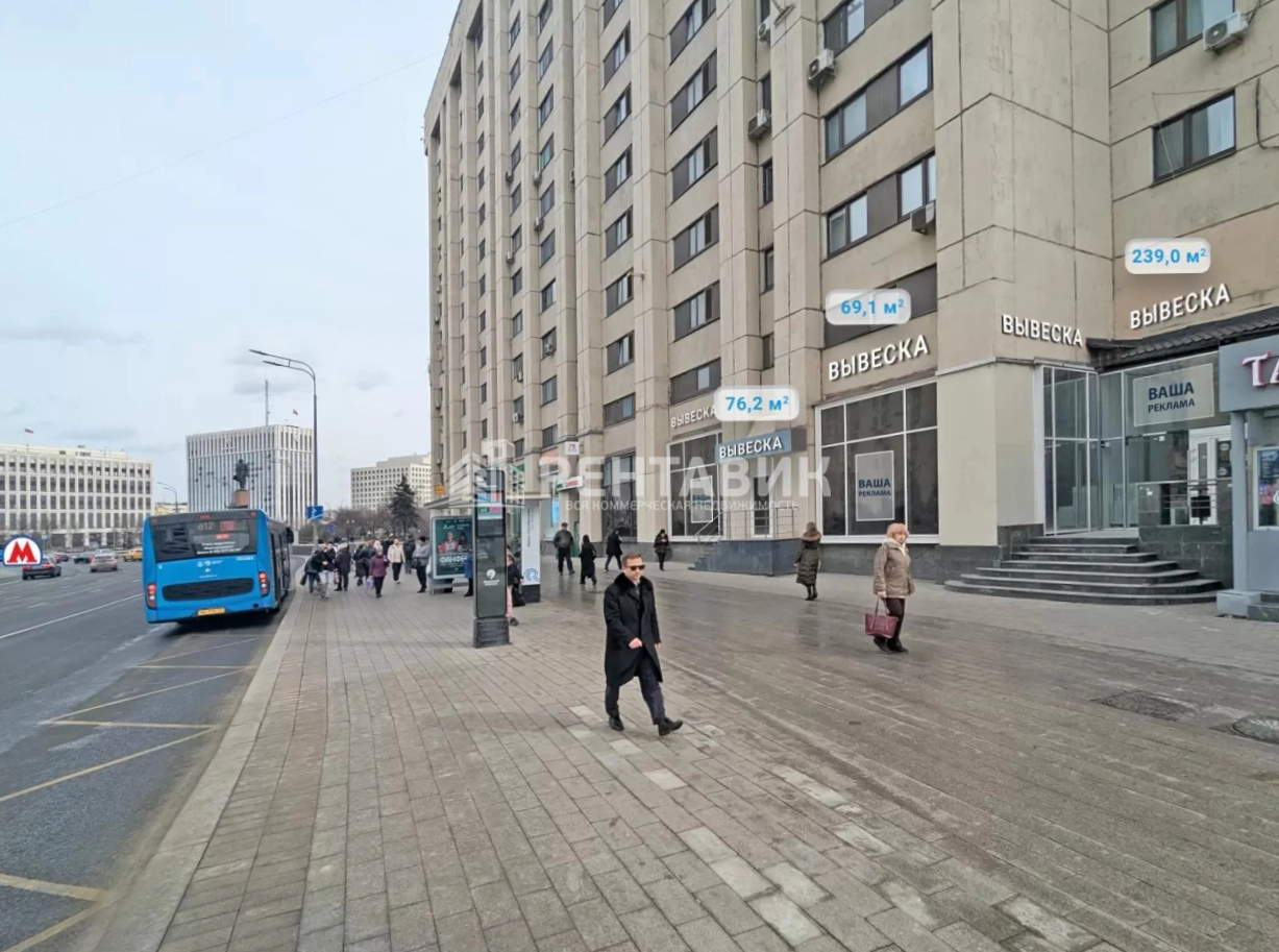 Торговая площадь Калужская 1к1 площадью 239 квадратных метров