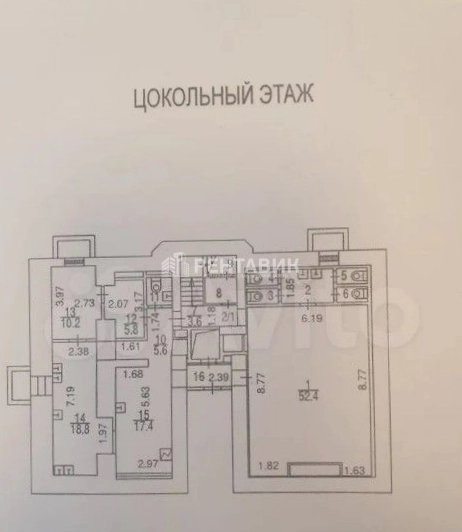 Помещение свободного назначения 2-я Брестская ул, 39с2 площадью 218 квадратных метров