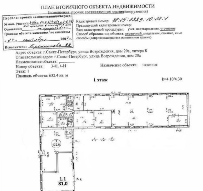 Производство Возрождения, 20 площадью 10477 квадратных метров