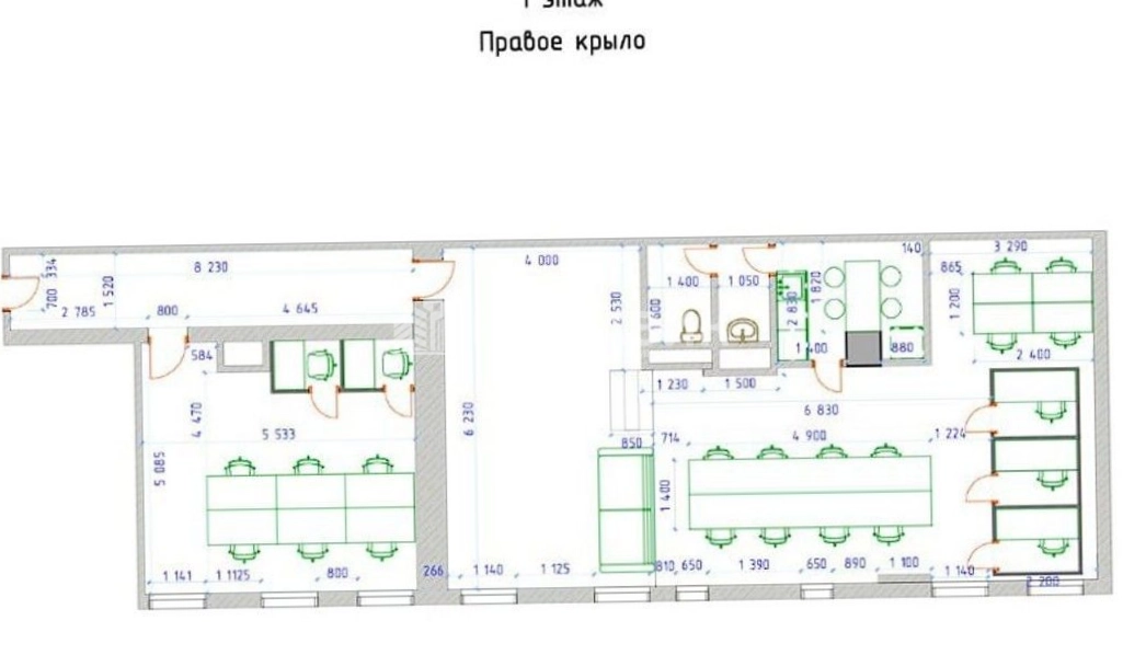 Офис 1-й Колобовский, 27-3 ст3 площадью 208 квадратных метров