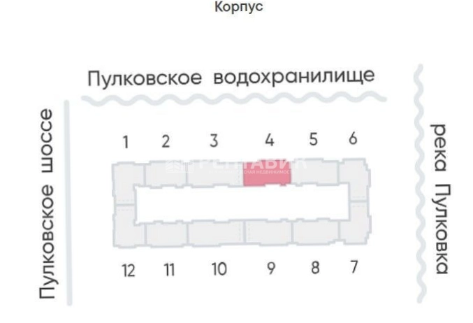 Помещение свободного назначения Пулково Лейк площадью 70 квадратных метров