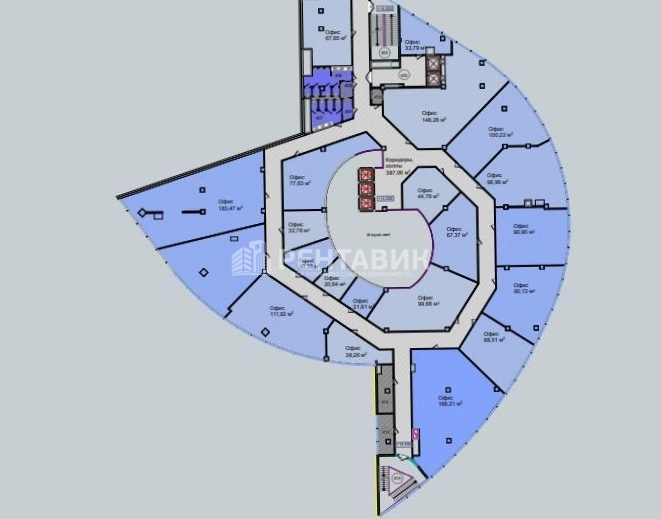 Офис Радиус площадью 2200 квадратных метров