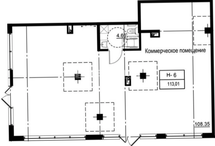 Помещение свободного назначения Ай ди Кудрово 2 площадью 300 квадратных метров
