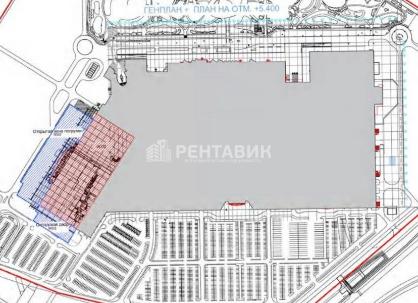 Помещение свободного назначения Мега Дыбенко площадью 12500 квадратных метров
