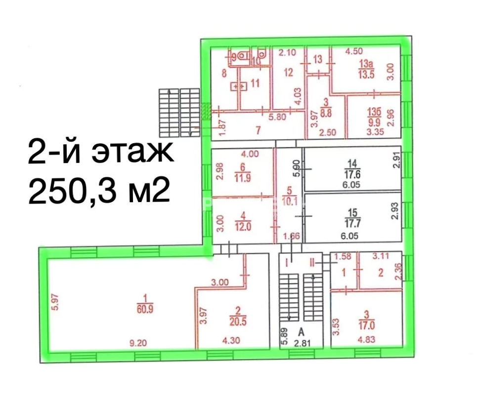 Здание целиком Рабочая 91с2 площадью 517.3 квадратных метров