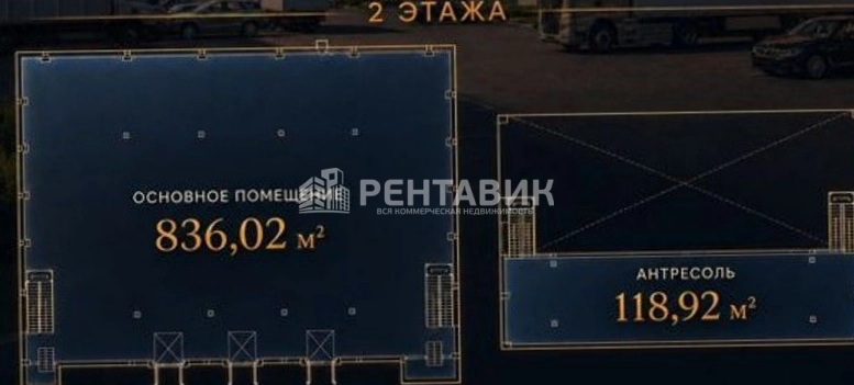 Склад Шушары, территория предприятия Ленсоветовское, 367 площадью 954.9 квадратных метров