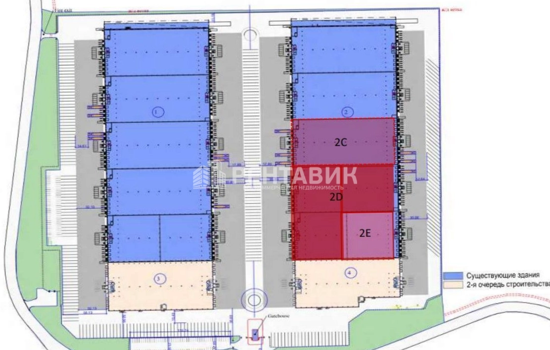 Склад Логистический парк Гориго площадью 25400 квадратных метров