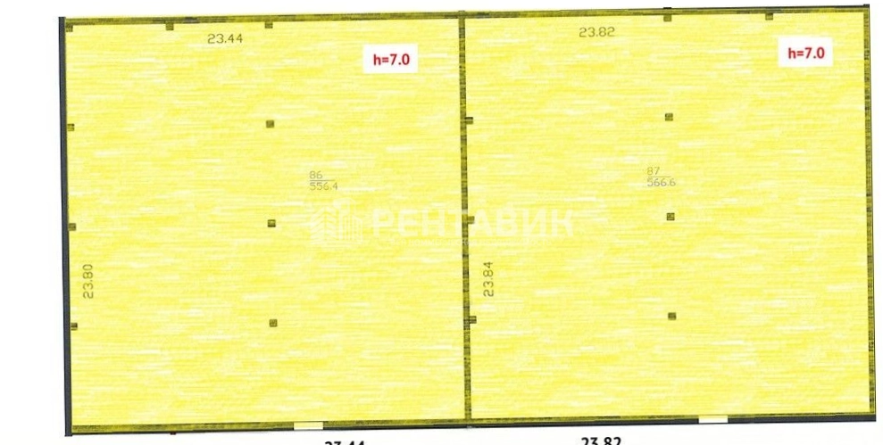 Склад Пригородный, Вырицкое, 2 площадью 3180 квадратных метров