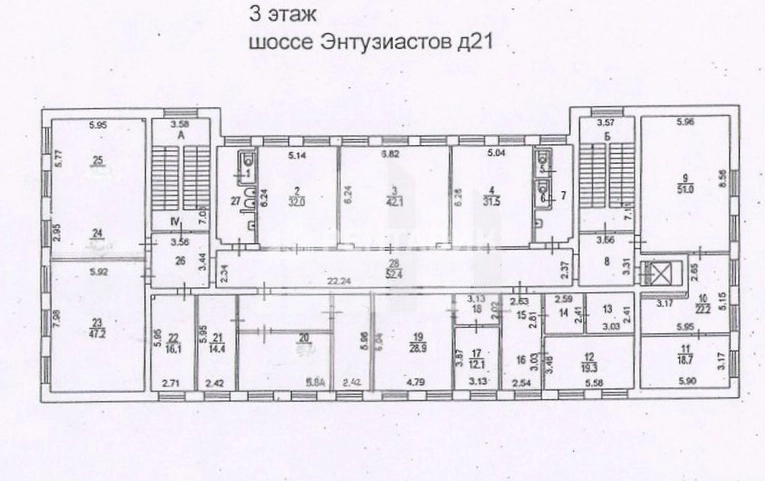 Здание целиком Энтузиастов 21 площадью 3763 квадратных метров
