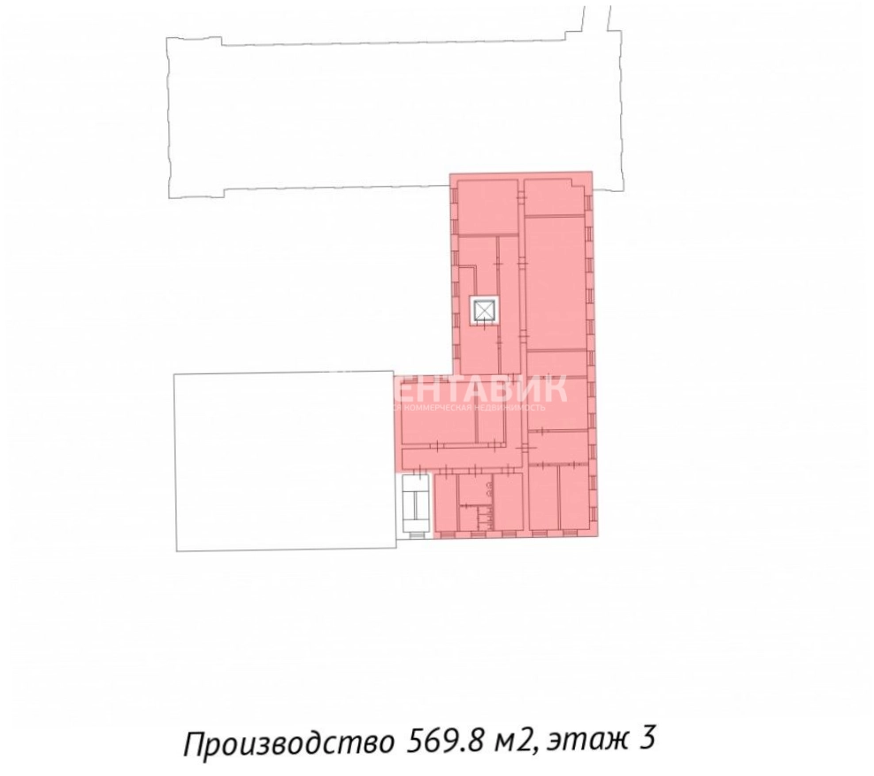 Производство Комсомола, 1 площадью 569 квадратных метров