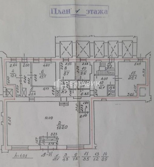 Помещение свободного назначения Звенигородская, 2/44 площадью 477.2 квадратных метров