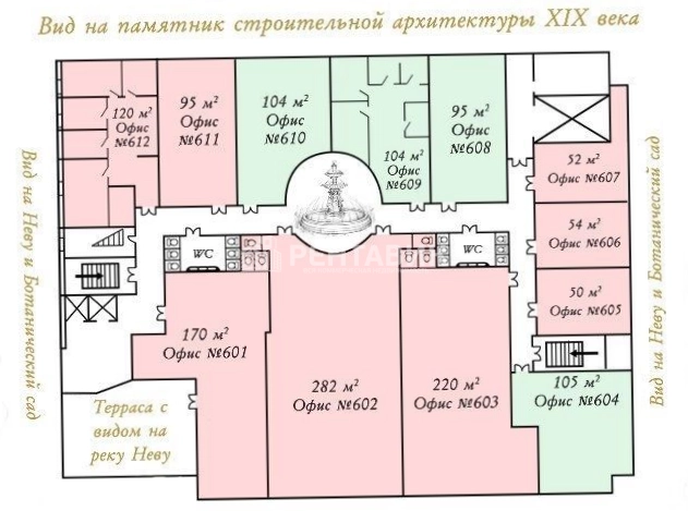 Офис Gregory's Palace / Грегорис Палас площадью 104 квадратных метров