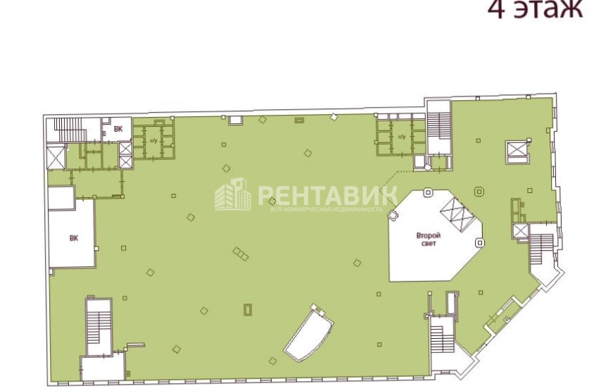 Офис Адмирал площадью 4358.7 квадратных метров