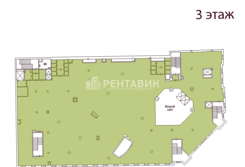 Офис Адмирал площадью 1495.8 квадратных метров