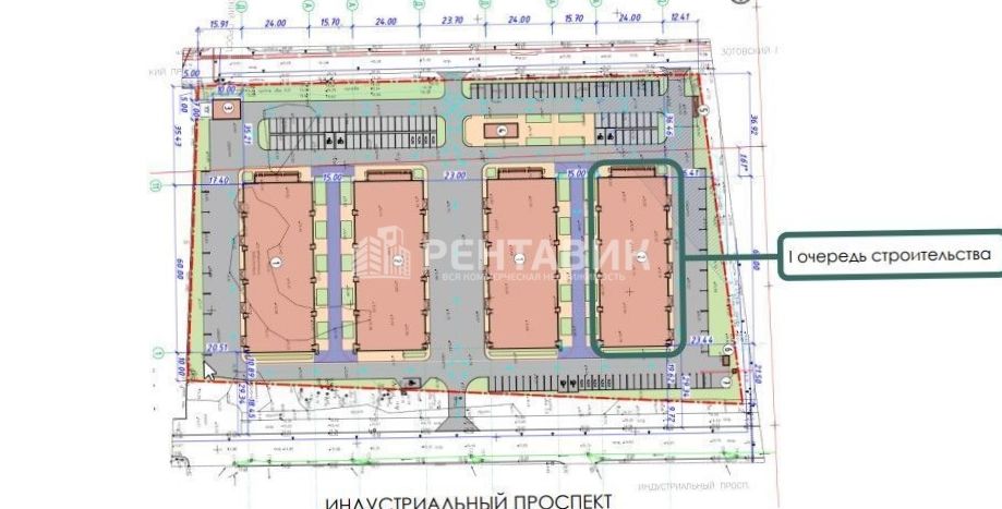 Торговая площадь Индустриальный, 84с1 площадью 1260 квадратных метров
