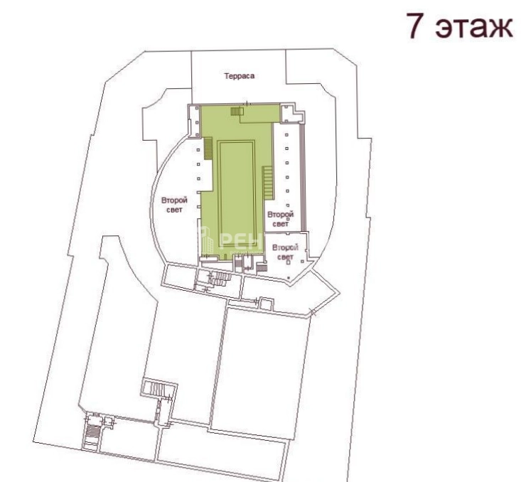 Помещение свободного назначения Реки Мойки, 59-15 площадью 953 квадратных метров