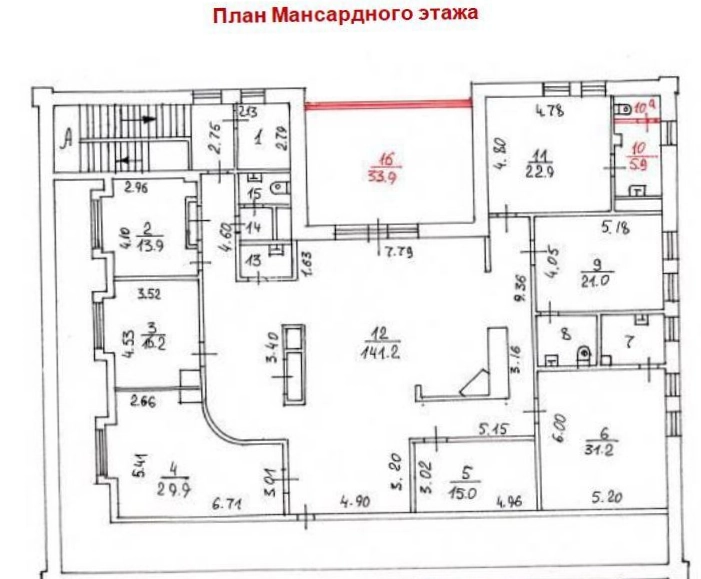 Офис Бахрушина, 23с1 площадью 451 квадратных метров