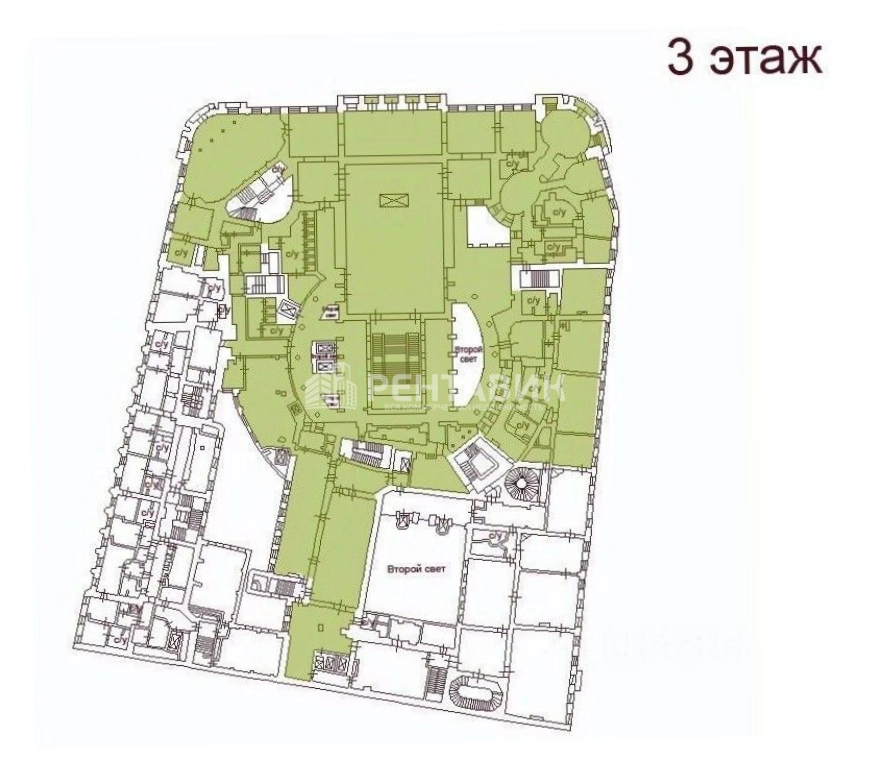 Офис Реки Мойки, 59-15 площадью 2662.2 квадратных метров