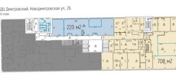 Офис Дмитровский площадью 708 квадратных метров