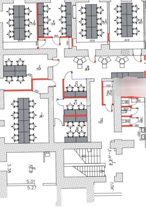 Офис Спринт Спейс площадью 199 квадратных метров