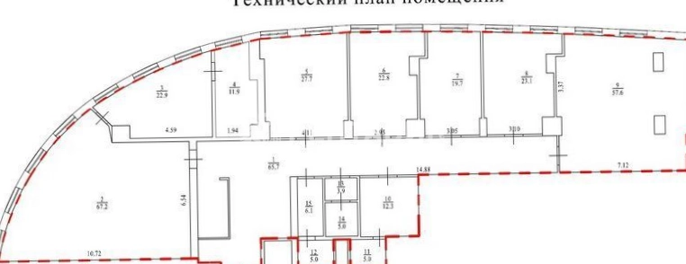 Офис Виктори Плаза площадью 462.5 квадратных метров