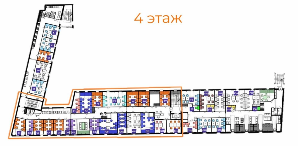 Офис SENO - СЕНО площадью 675 квадратных метров