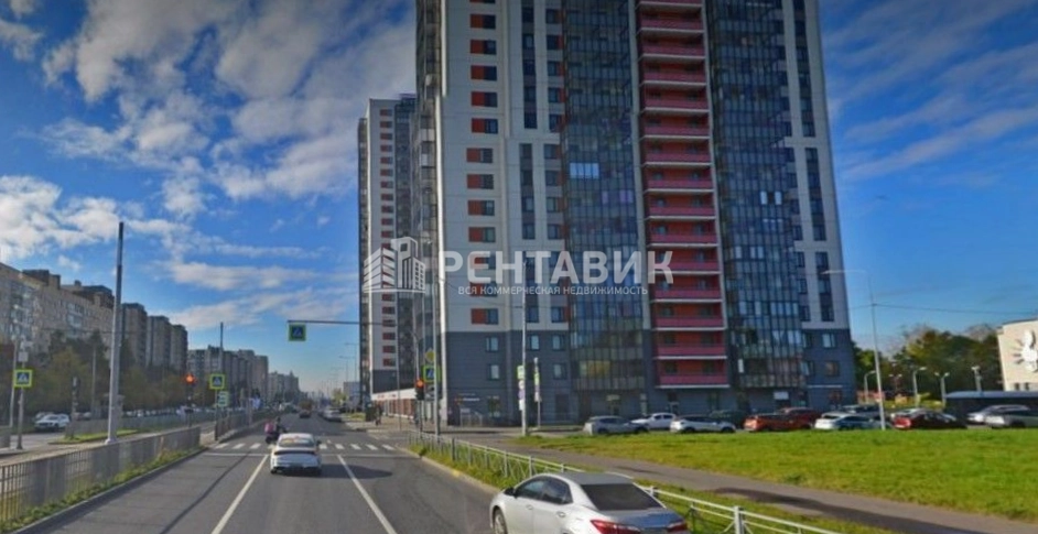 фасад дома, здание по адресу г Санкт-Петербург, Ириновский пр-кт, д 34