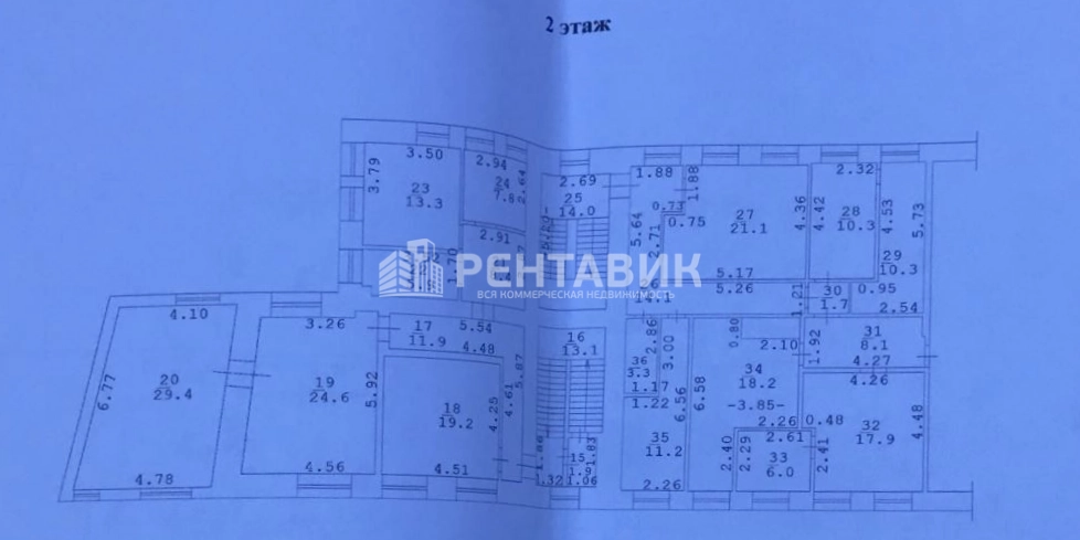 Помещение свободного назначения Денисовский 30с1 площадью 1033.4 квадратных метров