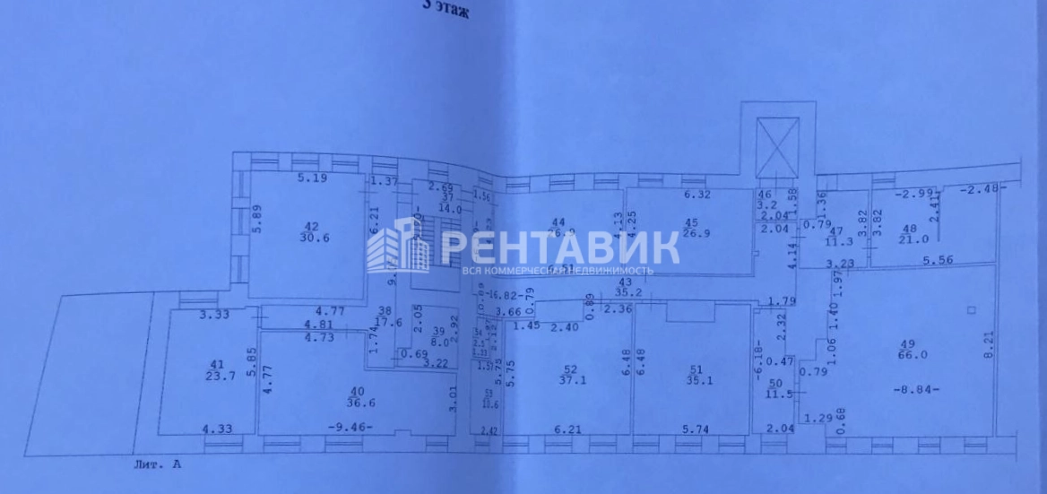 Помещение свободного назначения Денисовский 30с1 площадью 1033.4 квадратных метров