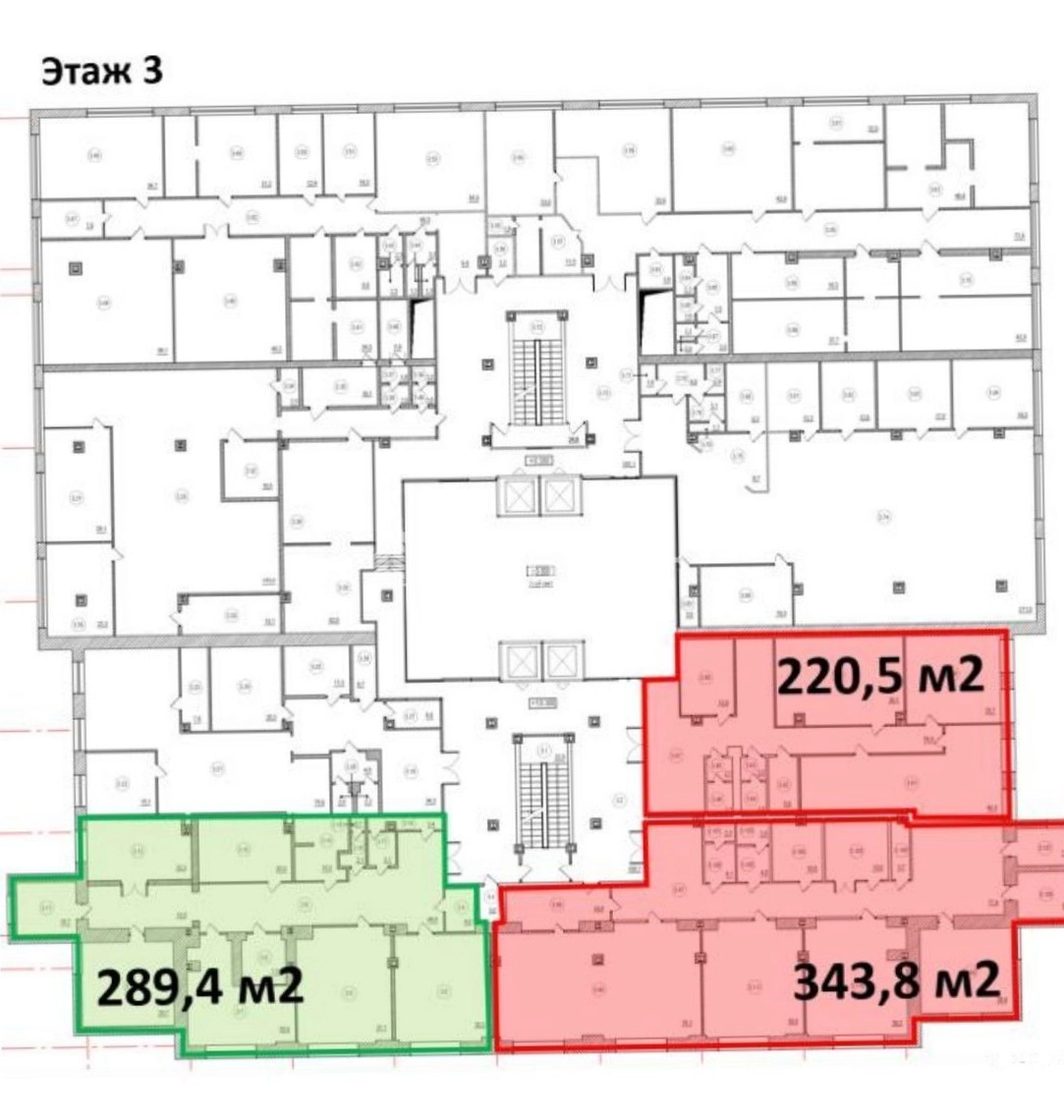 Офис Baker Plaza / Бейкер Плаза площадью 853.7 квадратных метров