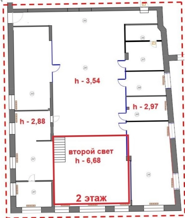 Офис Рябовская мануфактура, строение 6 площадью 1324.1 квадратных метров