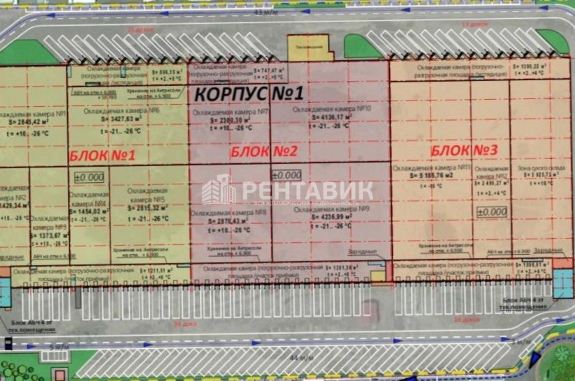 Склад РУСИЧ-Шушары площадью 4443 квадратных метров