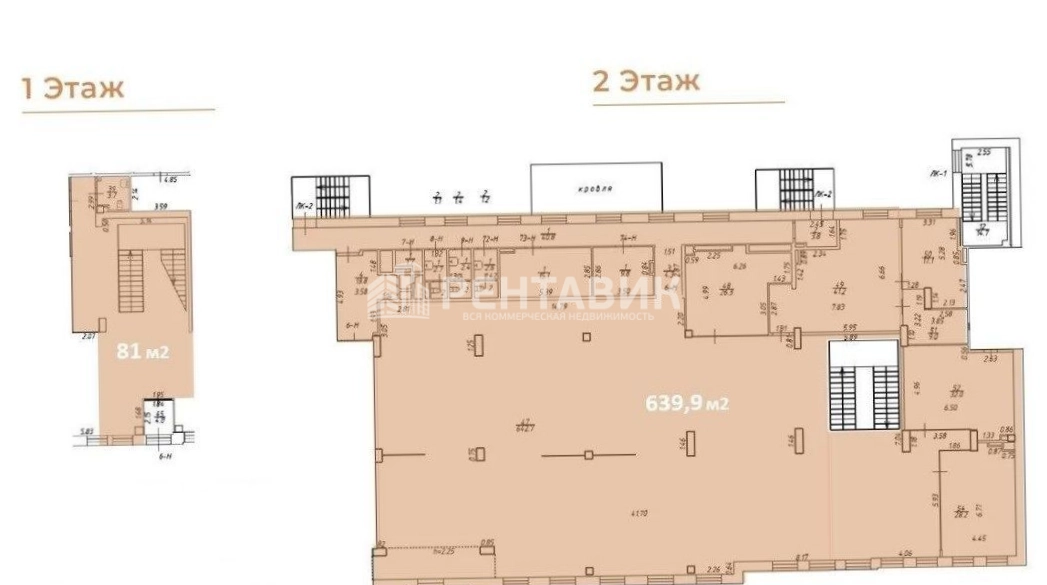 Помещение свободного назначения Невский 68 площадью 720 квадратных метров