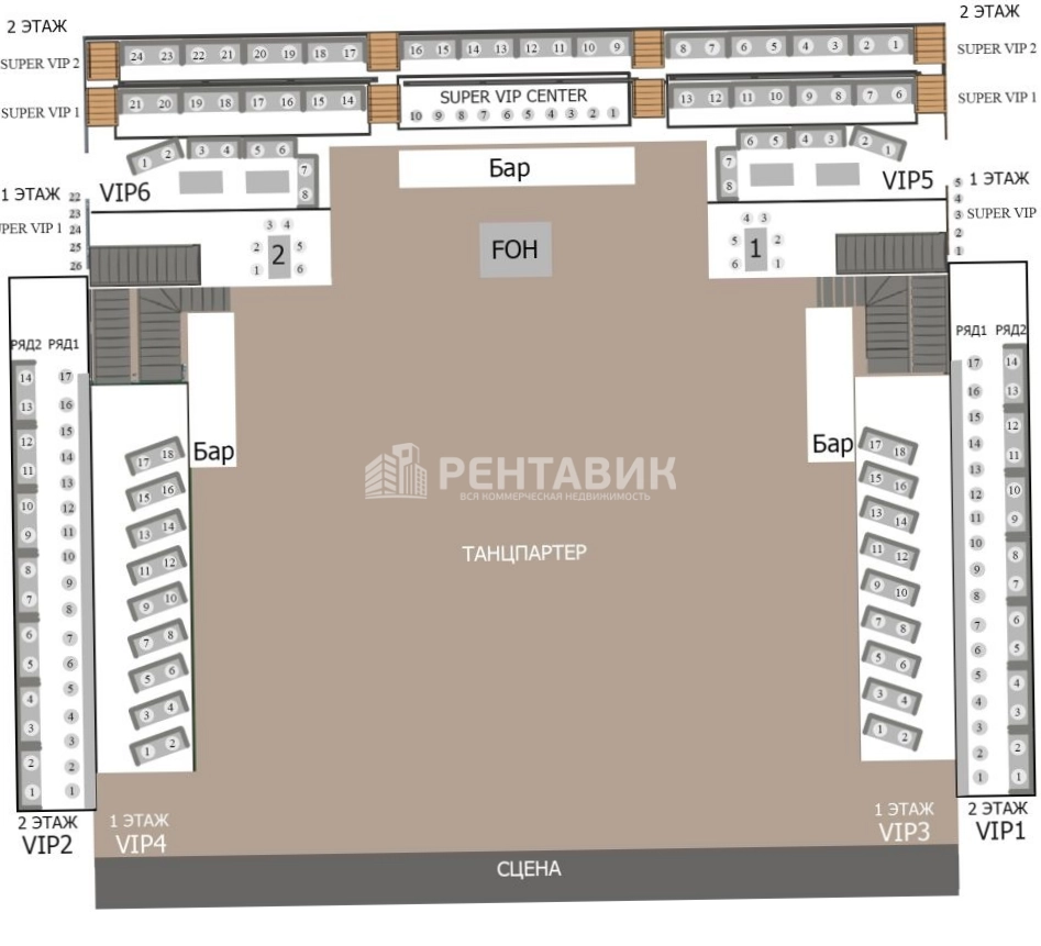 Здание целиком Гигант-Холл площадью 6783 квадратных метров