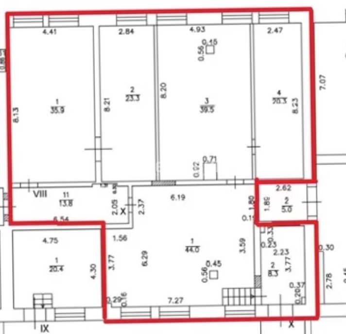 Помещение свободного назначения Рябовская мануфактура, строение 4 площадью 185.1 квадратных метров