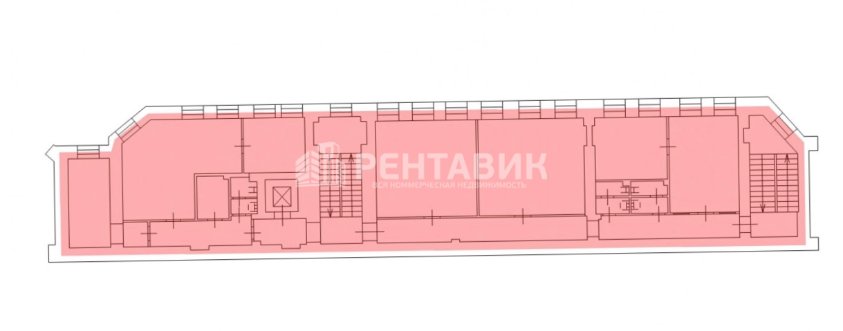 Здание целиком Галерный двор площадью 1608 квадратных метров