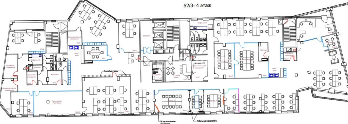 Офис Riverside Towers, строение 3 площадью 1430 квадратных метров