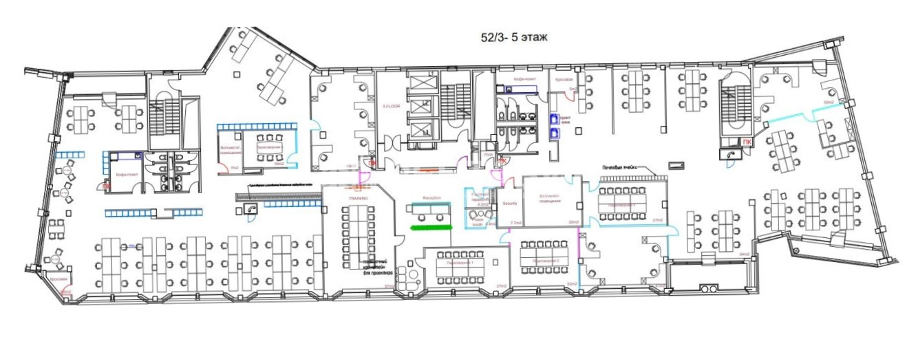 Офис Riverside Towers, строение 3 площадью 4004 квадратных метров