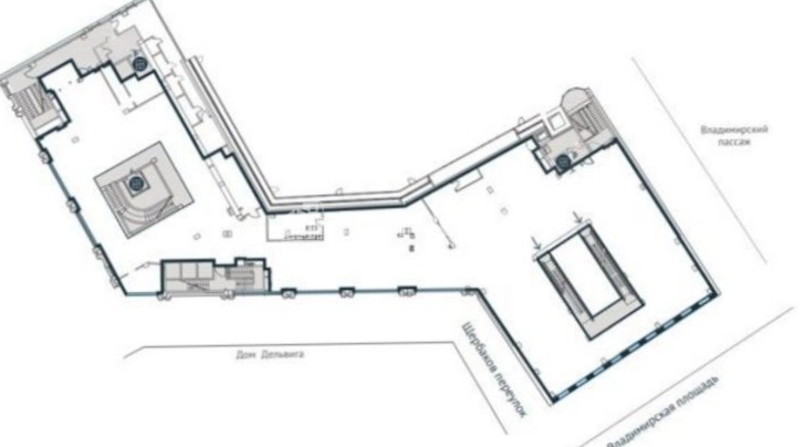 Помещение свободного назначения Renaissance Hall площадью 965 квадратных метров