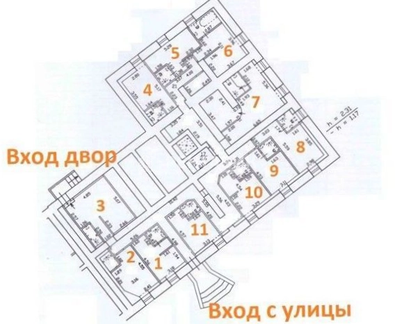 Помещение свободного назначения Ординарная, 20 площадью 283 квадратных метров