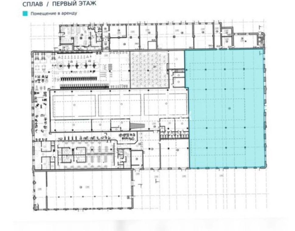 Торговая площадь Обуховской обороны 38В площадью 2000 квадратных метров