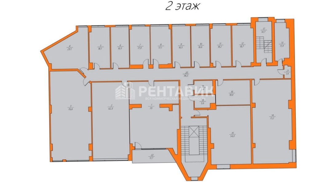 Здание целиком Реформа площадью 3140 квадратных метров
