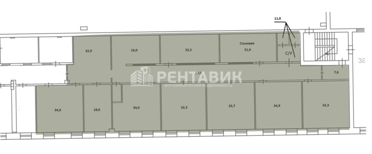 Офис Литовская, 10 площадью 399 квадратных метров