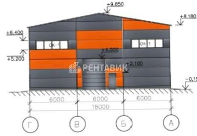 Склад Новосаратовка, Рабочая, 4 к 9 площадью 1400 квадратных метров