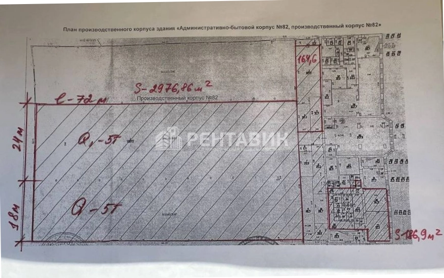 Производство Металлострой, дорога на Металлострой, 3 площадью 3328.36 квадратных метров