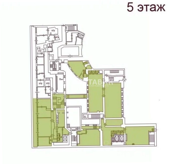 Офис Большая Морская, 14 площадью 863.1 квадратных метров