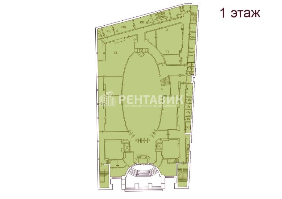 Здание целиком Караванная, 10 площадью 8857 квадратных метров