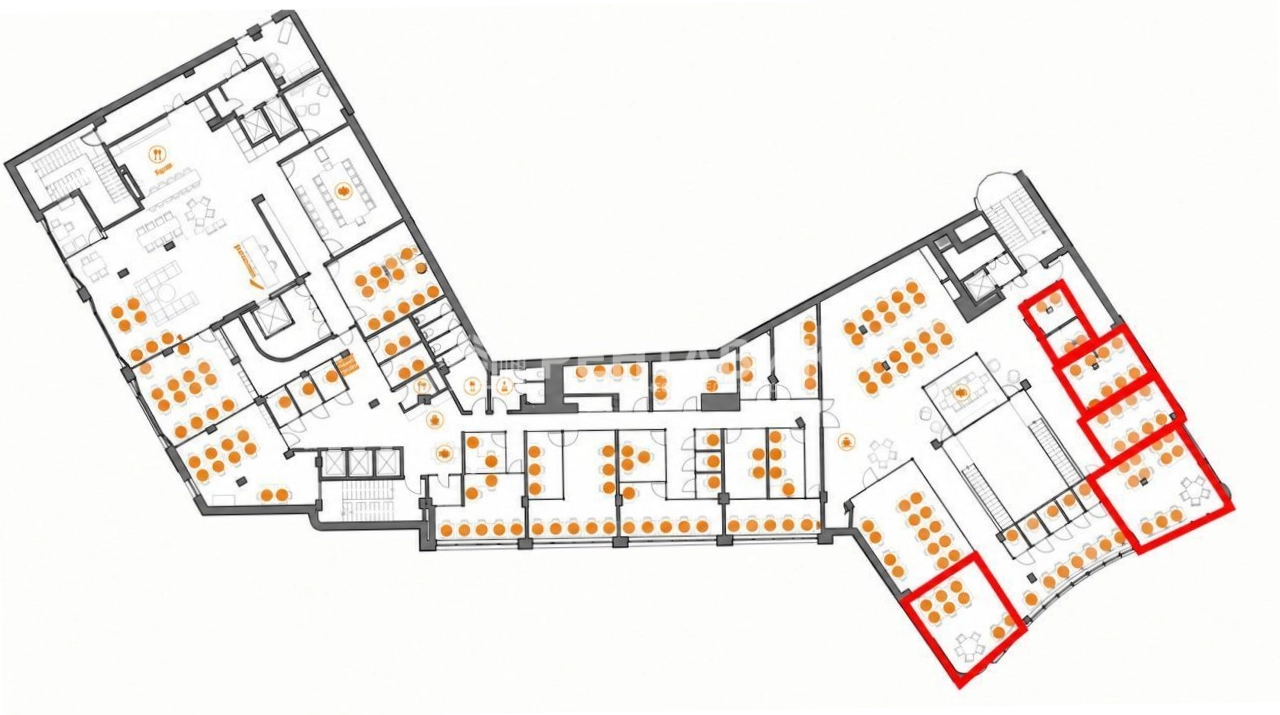 Офис Renaissance Hall площадью 66 квадратных метров
