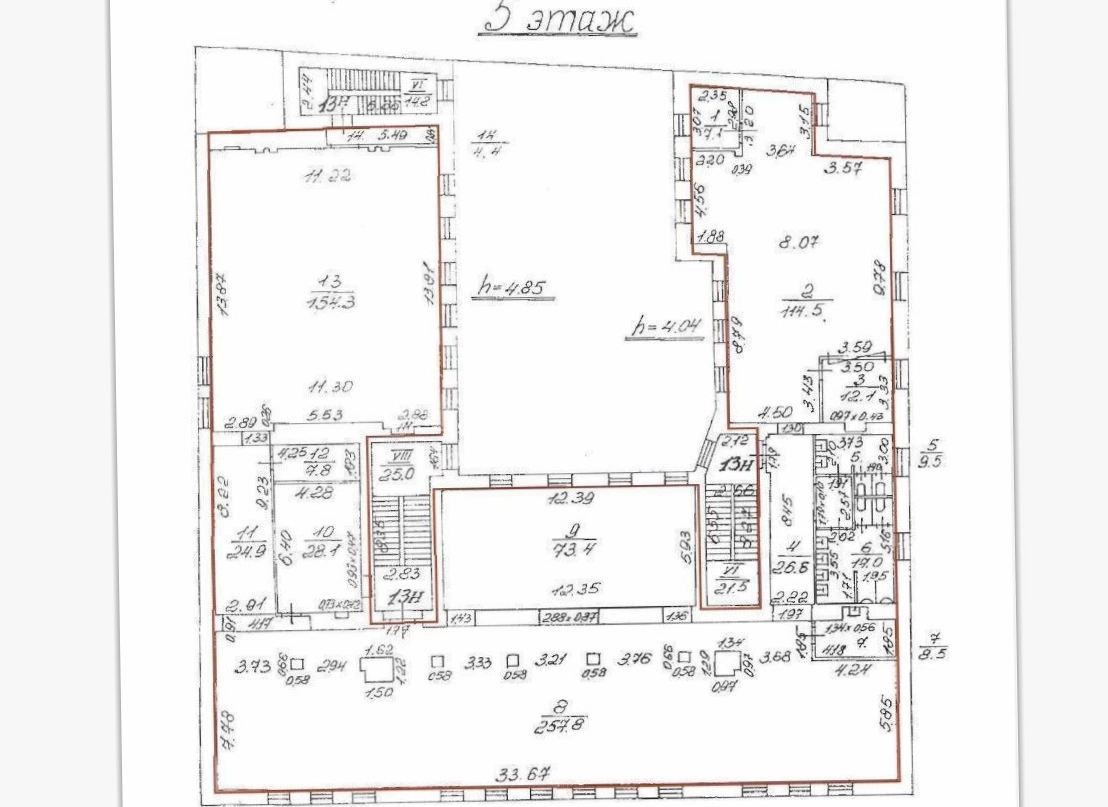 Офис Жуковского, 3 площадью 1707 квадратных метров
